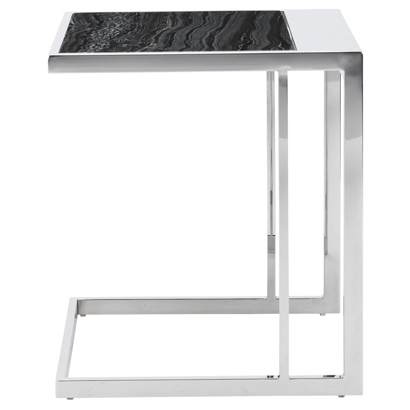 Nuevo - HGNA296 - Side Table - Ethan - Black Wood Vein