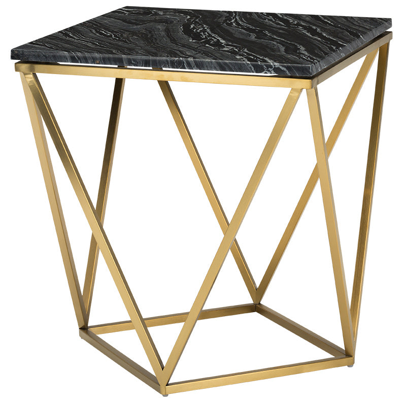 Nuevo - HGNA301 - Side Table - Jasmine - Black Wood Vein