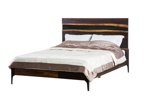 Nuevo - HGSR608 - King Bed - Prana - Seared