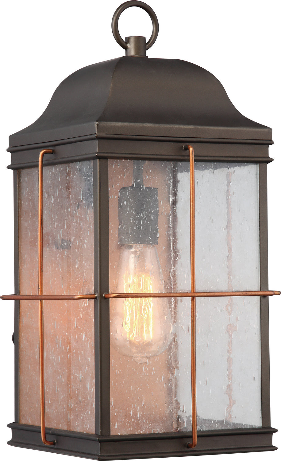 Nuvo Lighting - 60-5833 - One Light Outdoor Wall Lantern - Howell - Bronze / Copper Accents