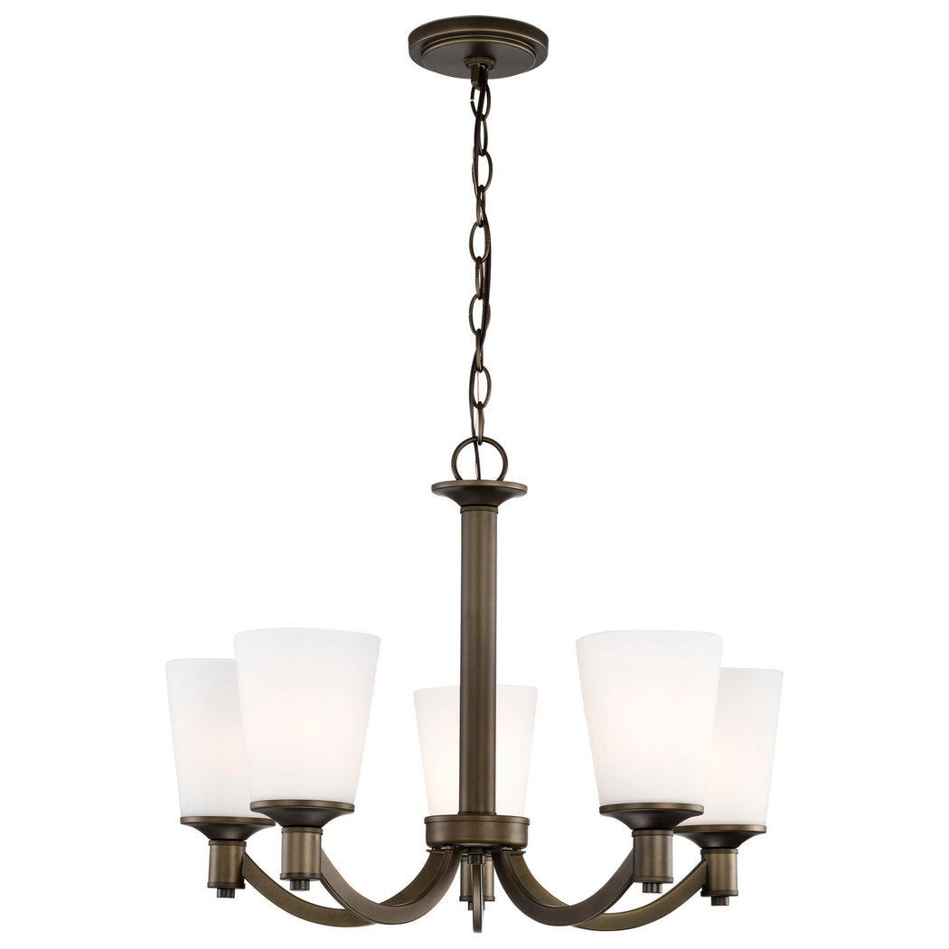 Nuvo Lighting - 60-5925 - Five Light Chandelier - Laguna - Forest Bronze