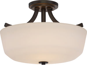 Nuvo Lighting - 60-5926 - Two Light Semi Flush Mount - Laguna - Forest Bronze