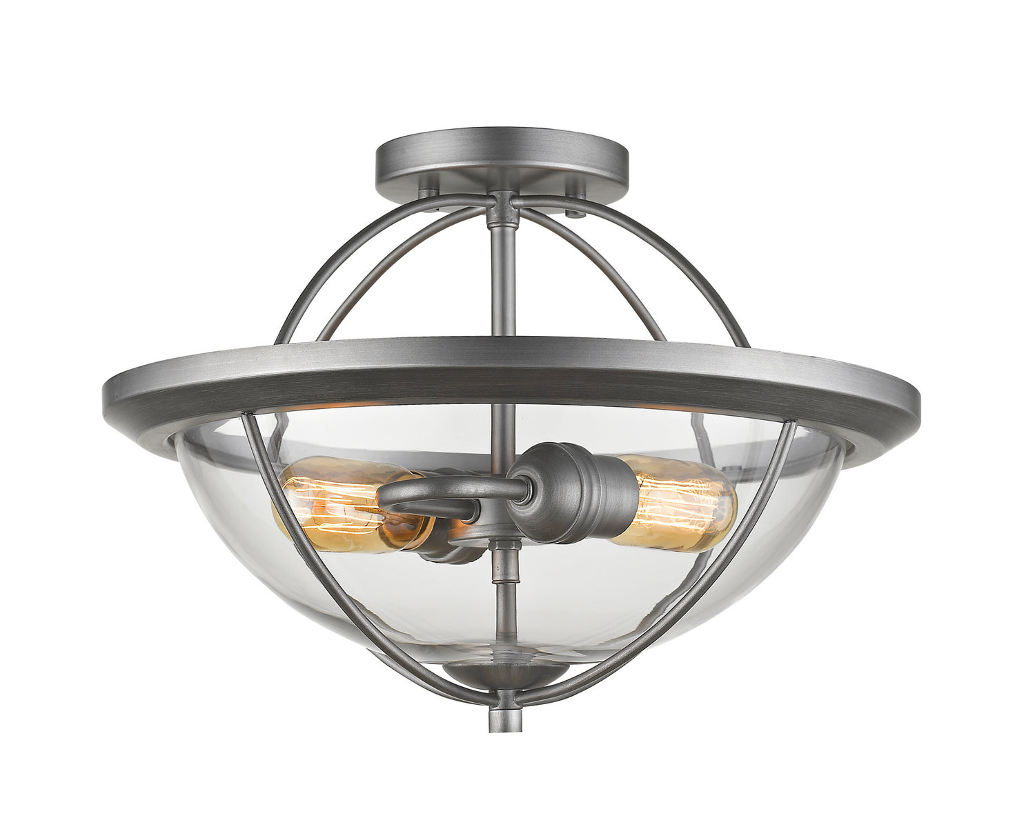 Z-Lite - 3000SF-OS - Two Light Semi Flush Mount - Persis - Old Silver