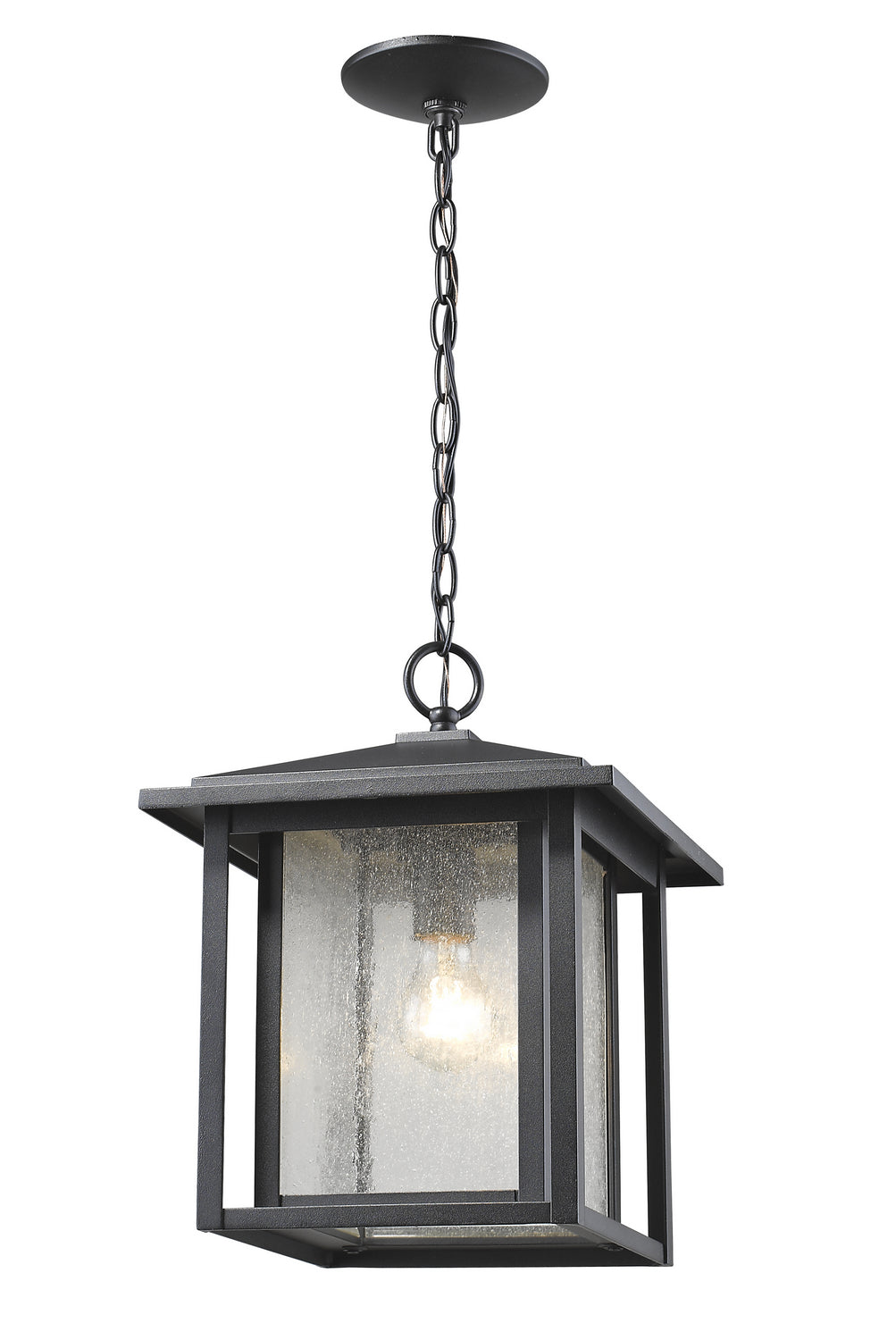 Z-Lite - 554CHB-BK - One Light Outdoor Chain Mount Ceiling Fixture - Aspen - Black