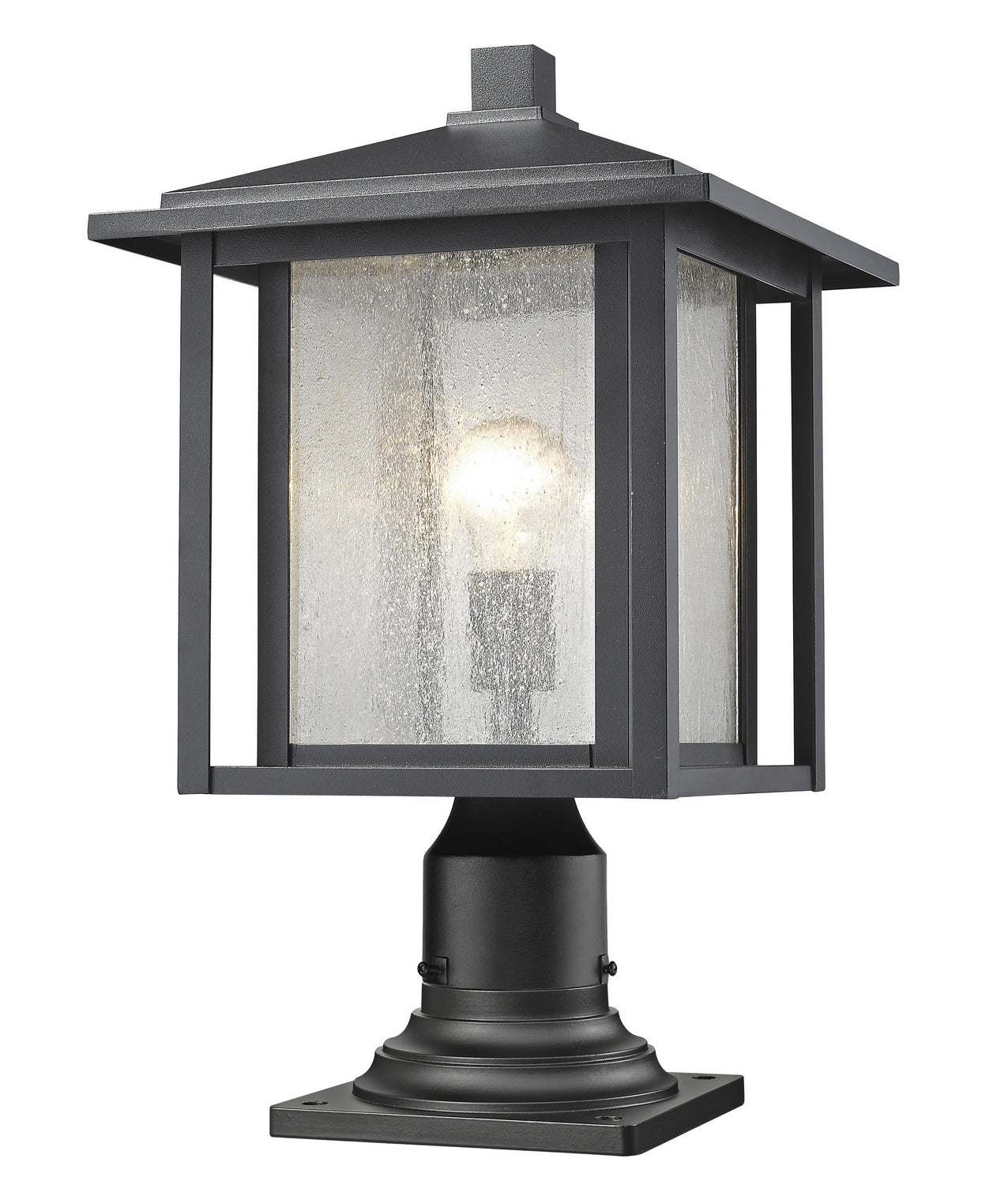 Z-Lite - 554PHB-533PM-BK - One Light Outdoor Pier Mounted Fixture - Aspen - Black