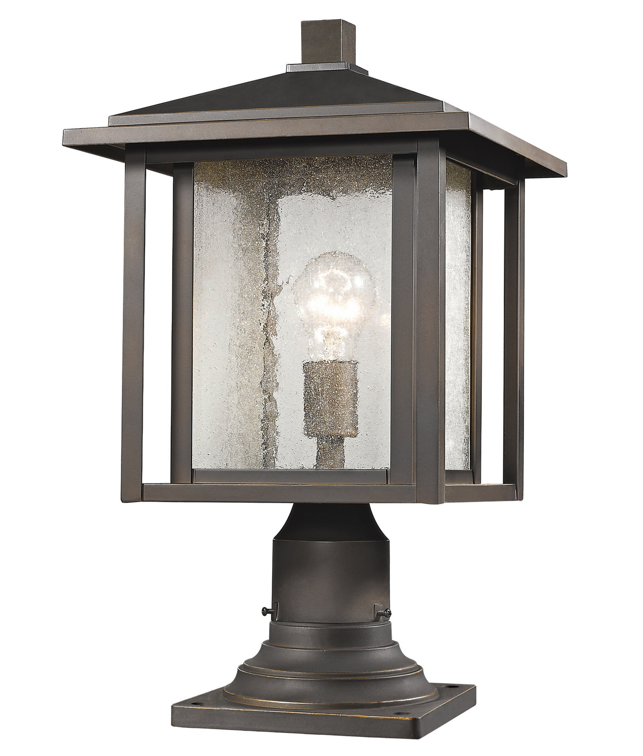 Z-Lite - 554PHB-554PM-ORB - One Light Outdoor Pier Mounted Fixture - Aspen - Oil Rubbed Bronze