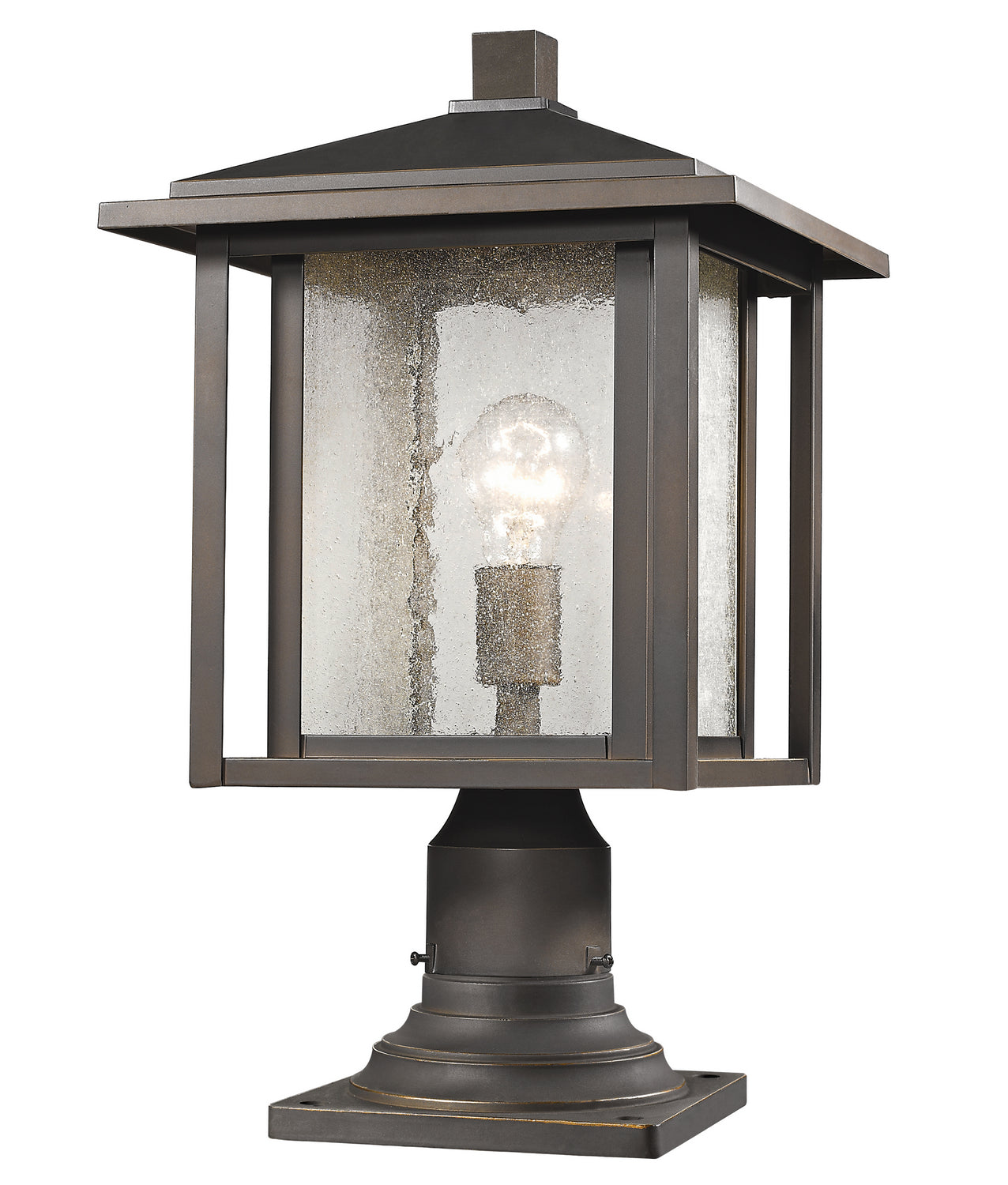 Z-Lite - 554PHB-554PM-ORB - One Light Outdoor Pier Mounted Fixture - Aspen - Oil Rubbed Bronze