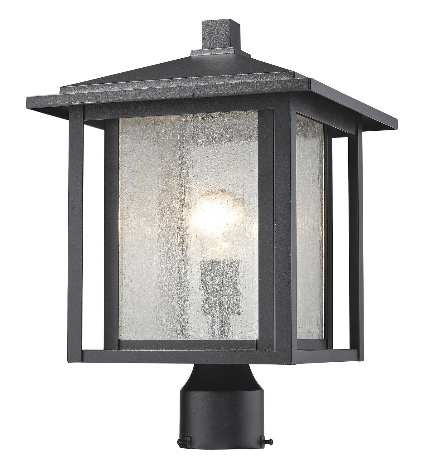 Z-Lite - 554PHB-BK - One Light Outdoor Post Mount Fixture - Aspen - Black