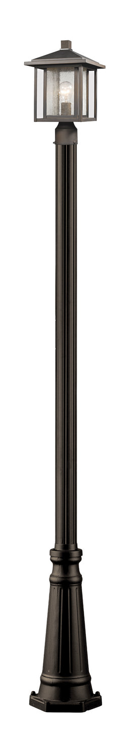 Z-Lite - 554PHM-519P-ORB - One Light Outdoor Post Mounted Fixture - Aspen - Oil Rubbed Bronze