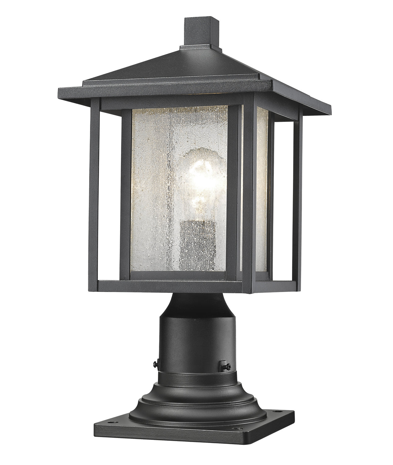 Z-Lite - 554PHM-533PM-BK - One Light Outdoor Pier Mount - Aspen - Black