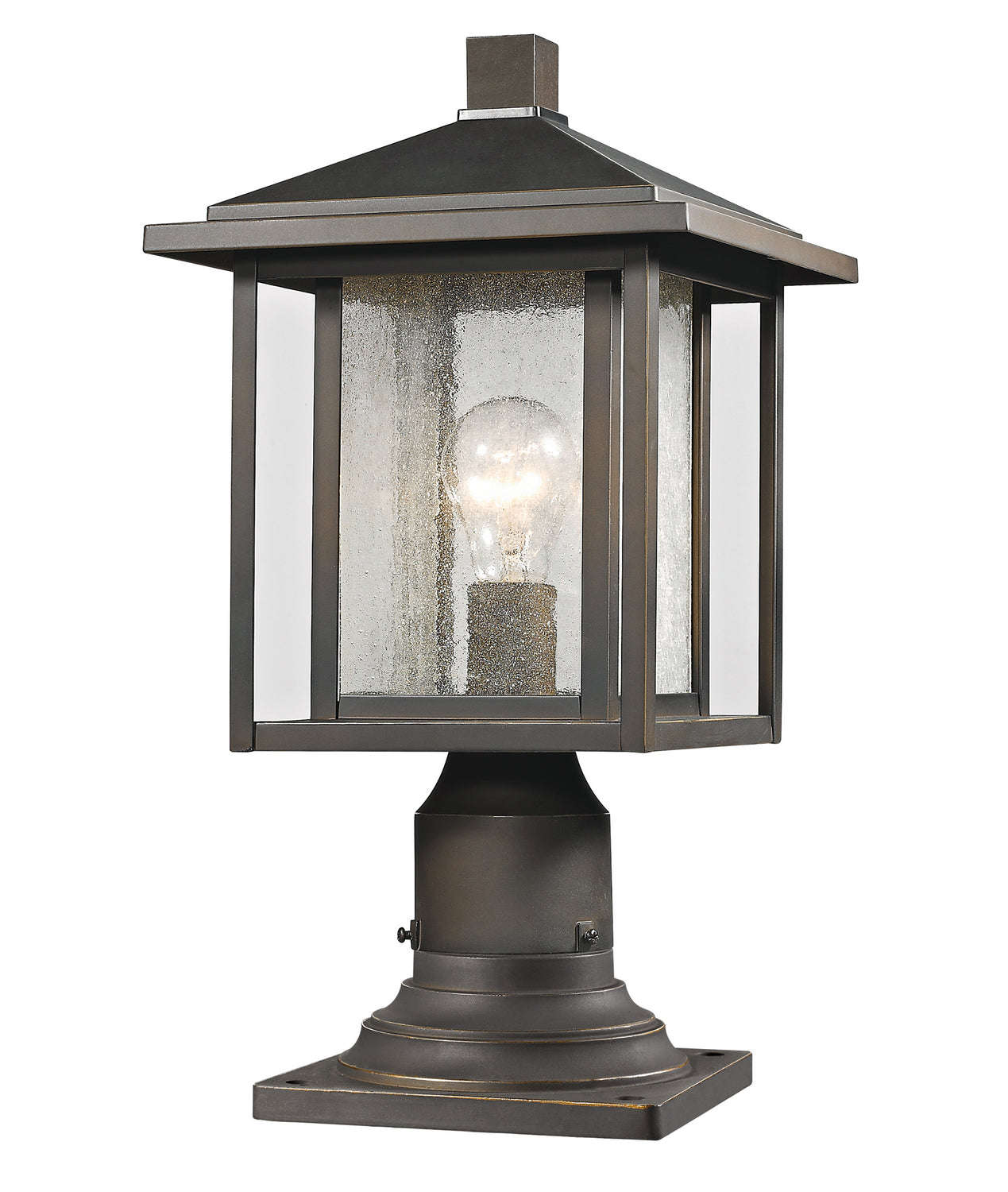 Z-Lite - 554PHM-554PM-ORB - One Light Outdoor Pier Mounted Fixture - Aspen - Oil Rubbed Bronze