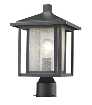 Z-Lite - 554PHM-BK - One Light Outdoor Post Mount - Aspen - Black