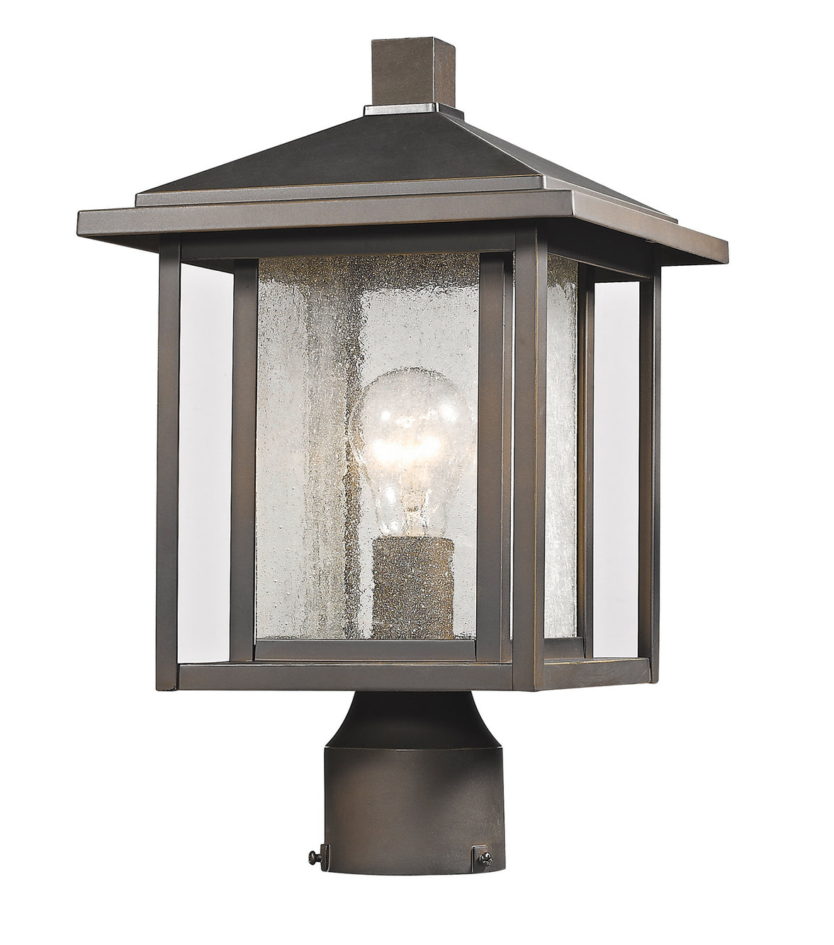 Z-Lite - 554PHM-ORB - One Light Outdoor Post Mount Fixture - Aspen - Oil Rubbed Bronze