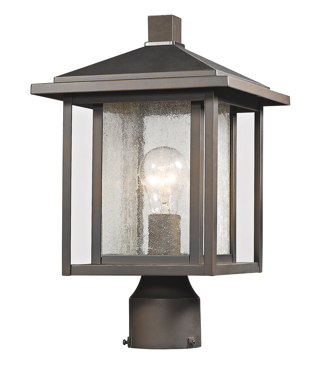 Z-Lite - 554PHM-ORB - One Light Outdoor Post Mount Fixture - Aspen - Oil Rubbed Bronze