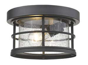 Z-Lite - 555F-BK - One Light Outdoor Flush Mount - Exterior Additions - Black