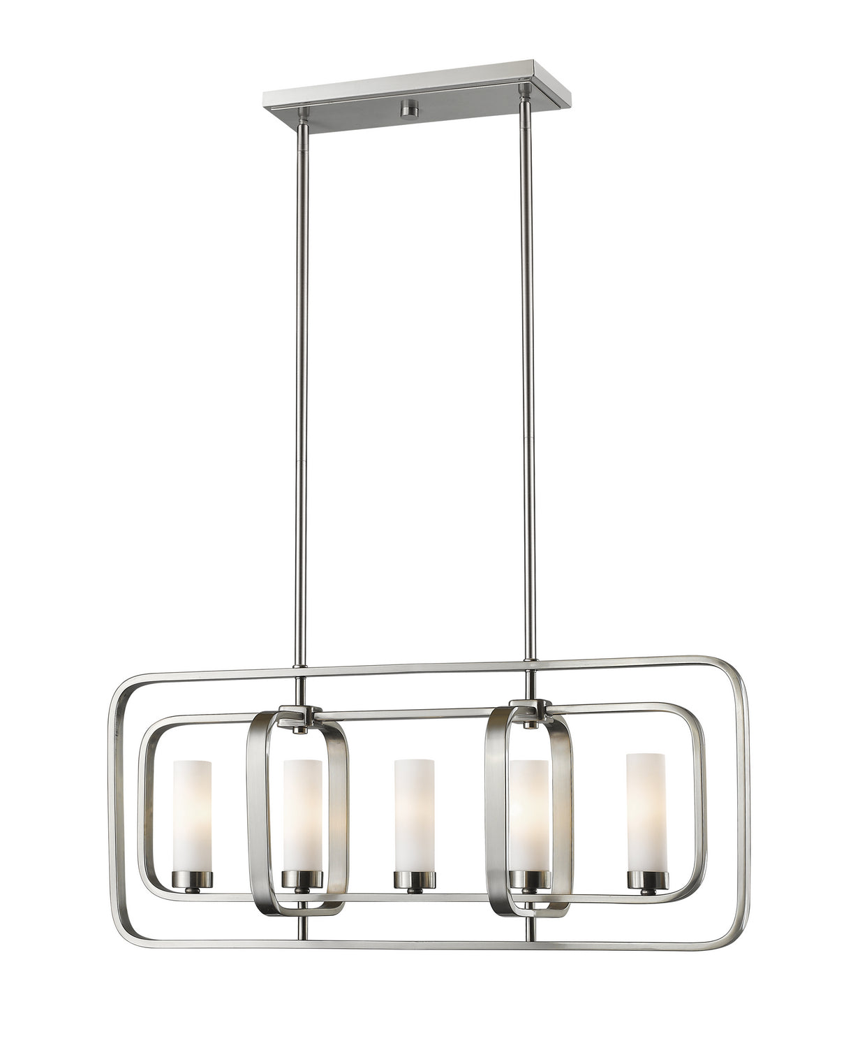 Z-Lite - 6000-5L-BN - Five Light Linear Chandelier - Aideen - Brushed Nickel