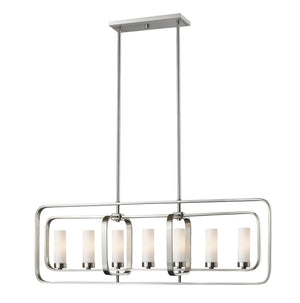 Z-Lite - 6000-7L-BN - Seven Light Linear Chandelier - Aideen - Brushed Nickel