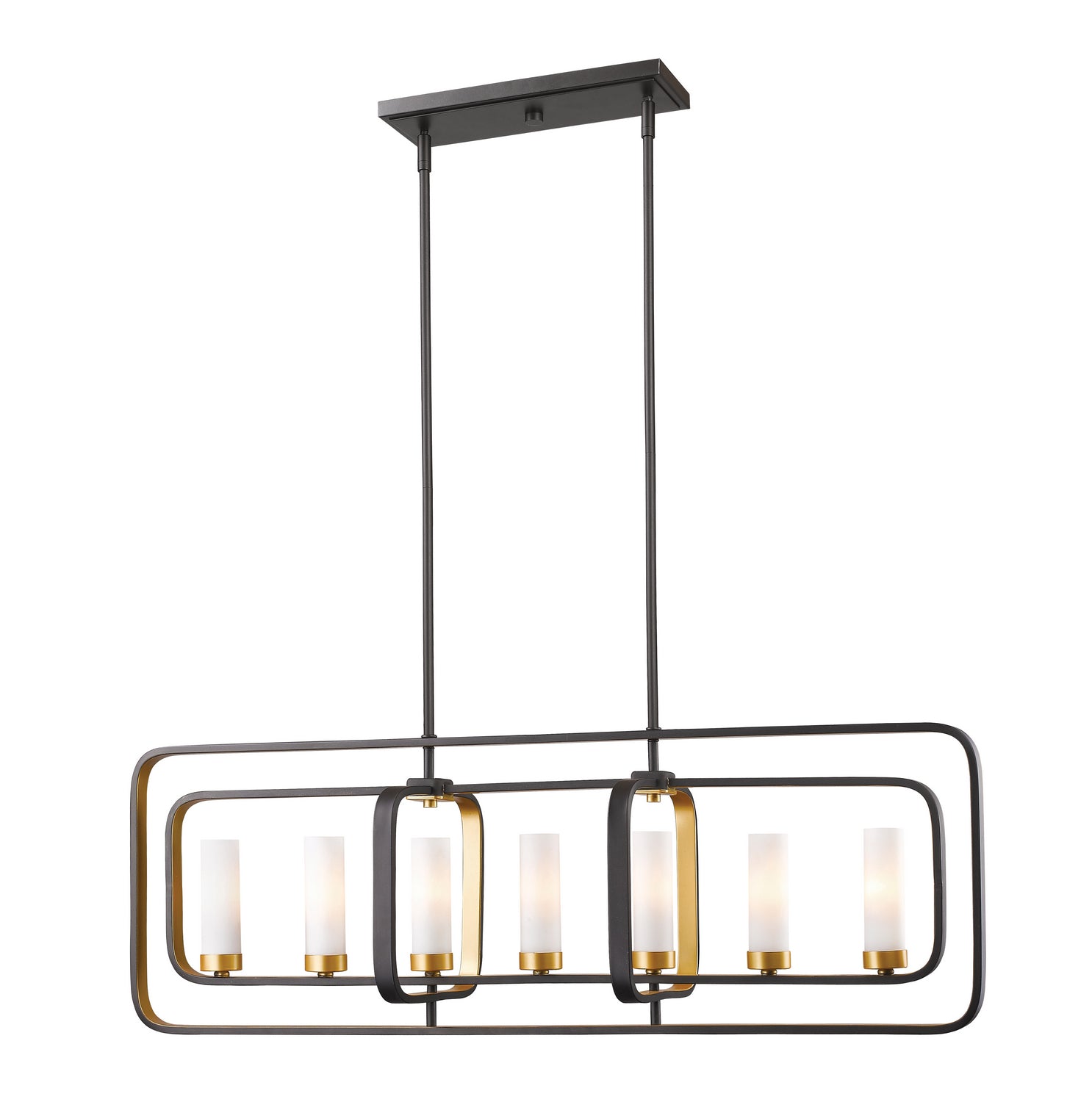 Z-Lite - 6000-7L-BZGD - Seven Light Linear Chandelier - Aideen - Bronze Gold