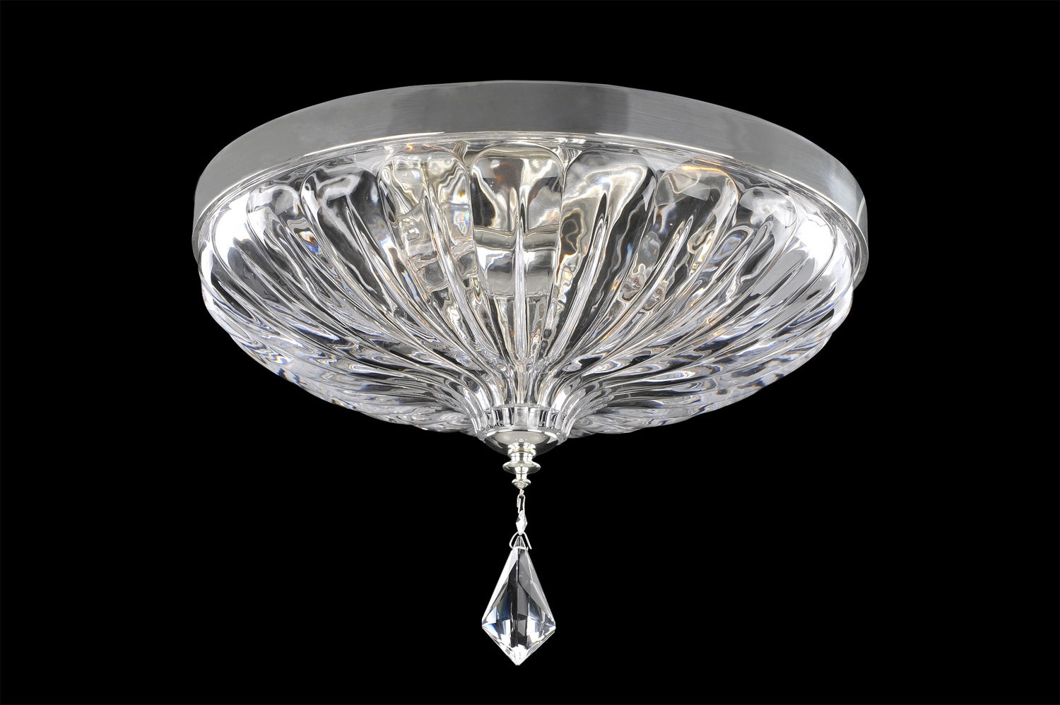 Allegri - 028541-017-FR001 - Three Light Flush Mount - Orecchini - Two Tone Silver