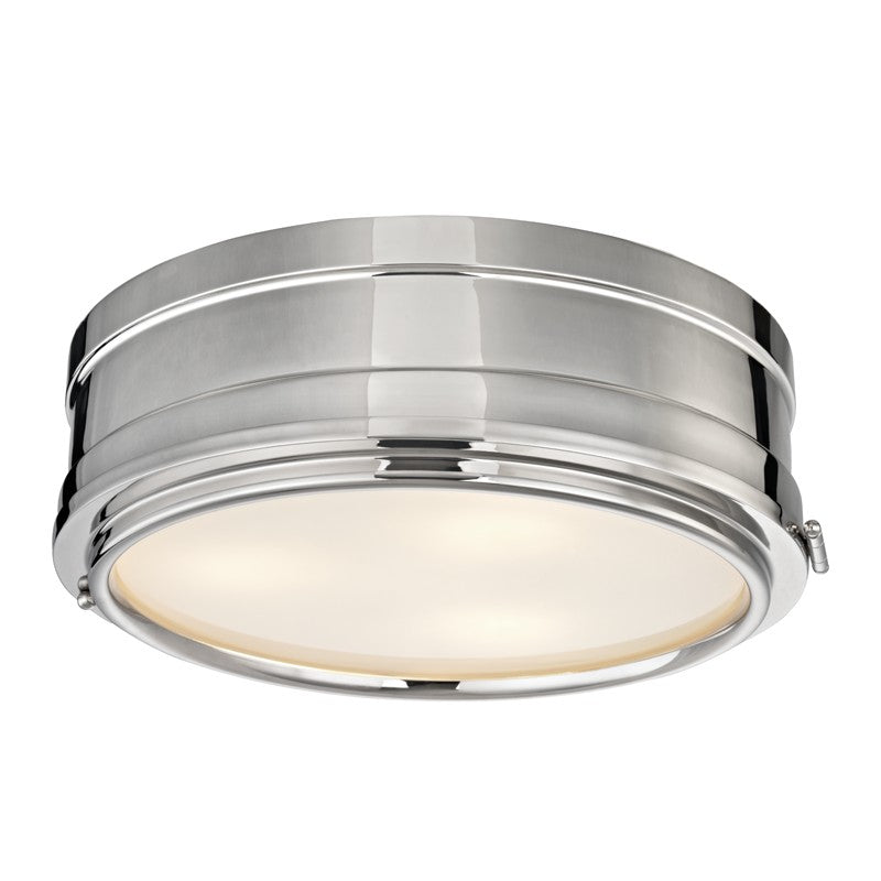 Hudson Valley - 2314-PN - Three Light Flush Mount - Rye - Polished Nickel