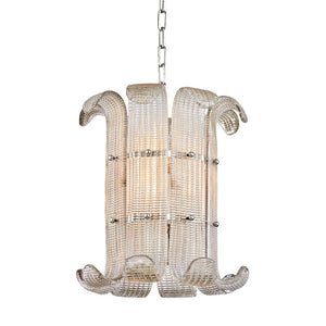 Hudson Valley - 2904-PN - Four Light Chandelier - Brasher - Polished Nickel