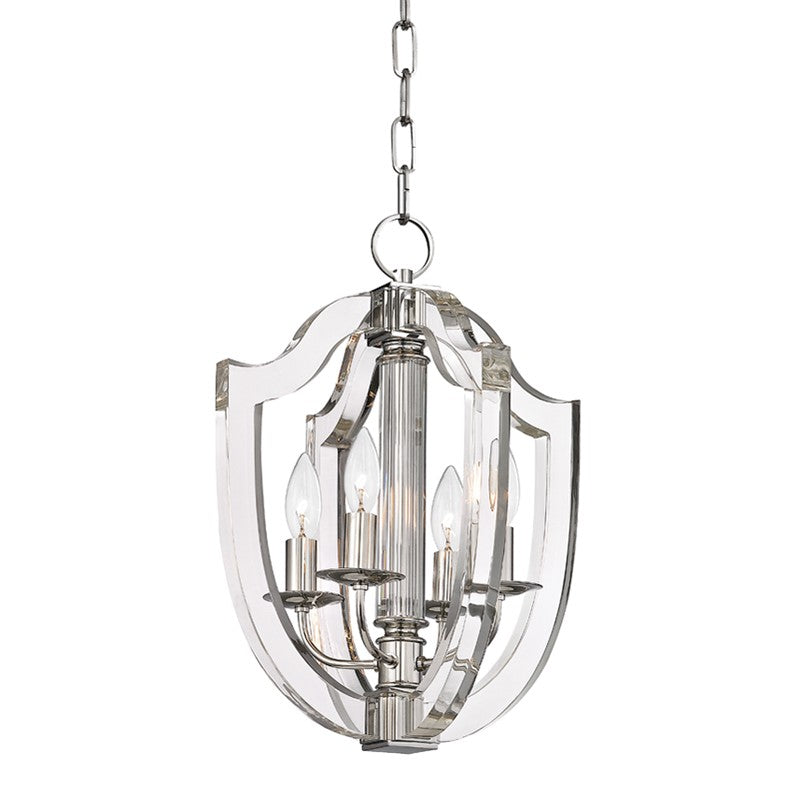 Hudson Valley - 6512-PN - Four Light Pendant - Arietta - Polished Nickel