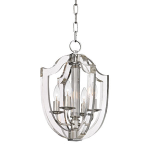 Hudson Valley - 6512-PN - Four Light Pendant - Arietta - Polished Nickel