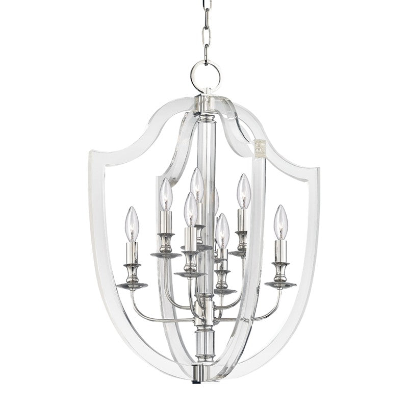 Hudson Valley - 6520-PN - Eight Light Pendant - Arietta - Polished Nickel