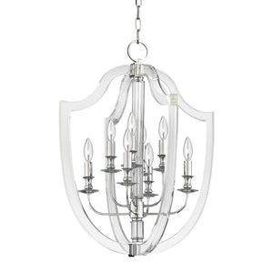 Hudson Valley - 6520-PN - Eight Light Pendant - Arietta - Polished Nickel