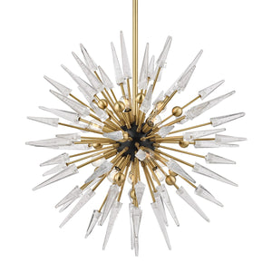 Hudson Valley - 9032-AGB - 12 Light Chandelier - Sparta - Aged Brass