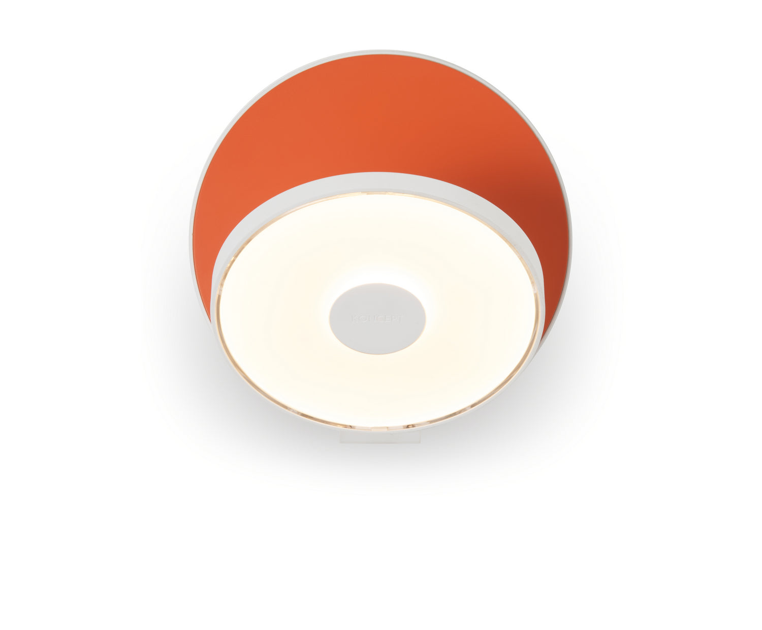 Koncept - GRW-S-MWT-MOR-HW - LED Wall Sconce - Gravy - Matte White, Matte Orange