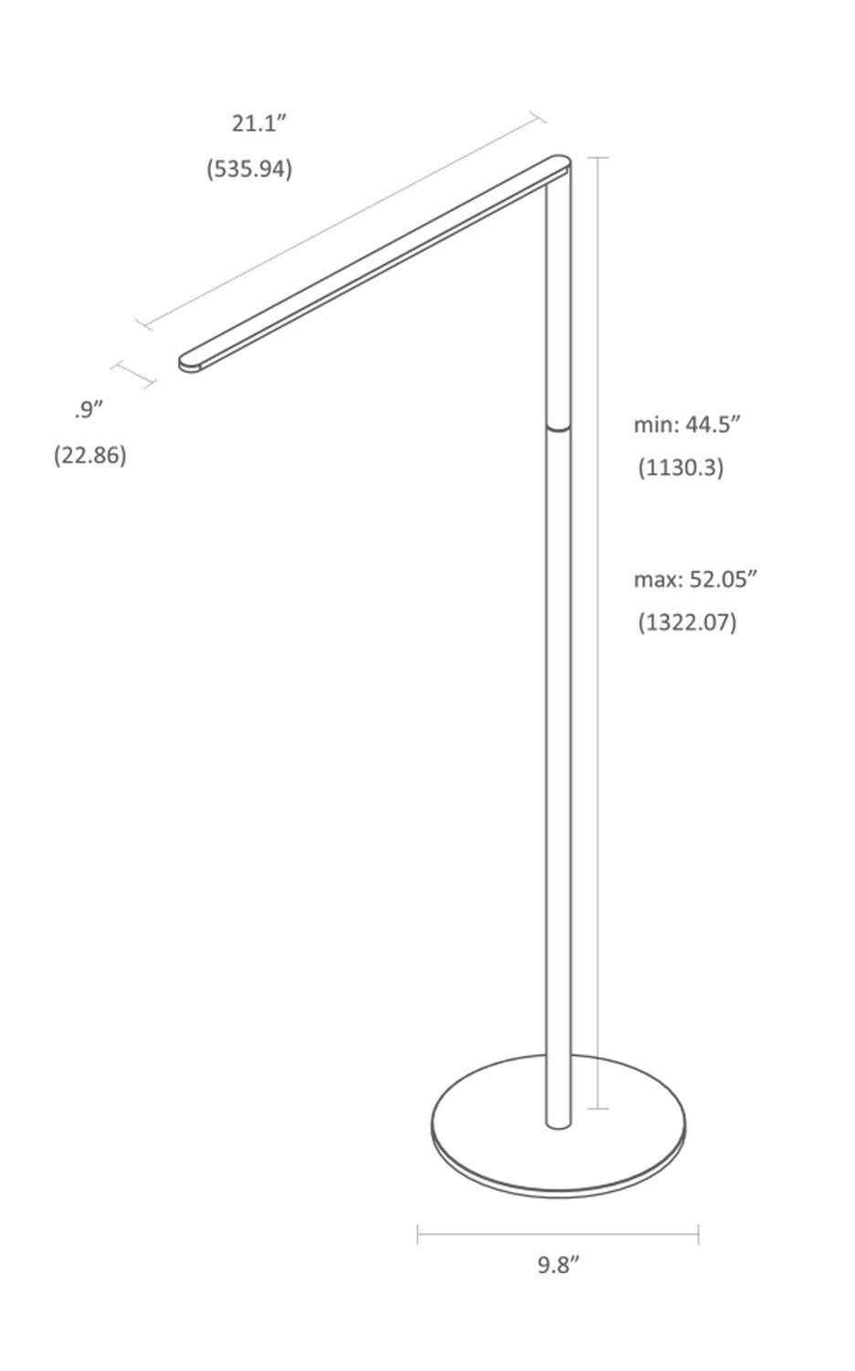 Koncept - L7-MWT-FLR - LED Floor Lamp - Lady7 - Matte White