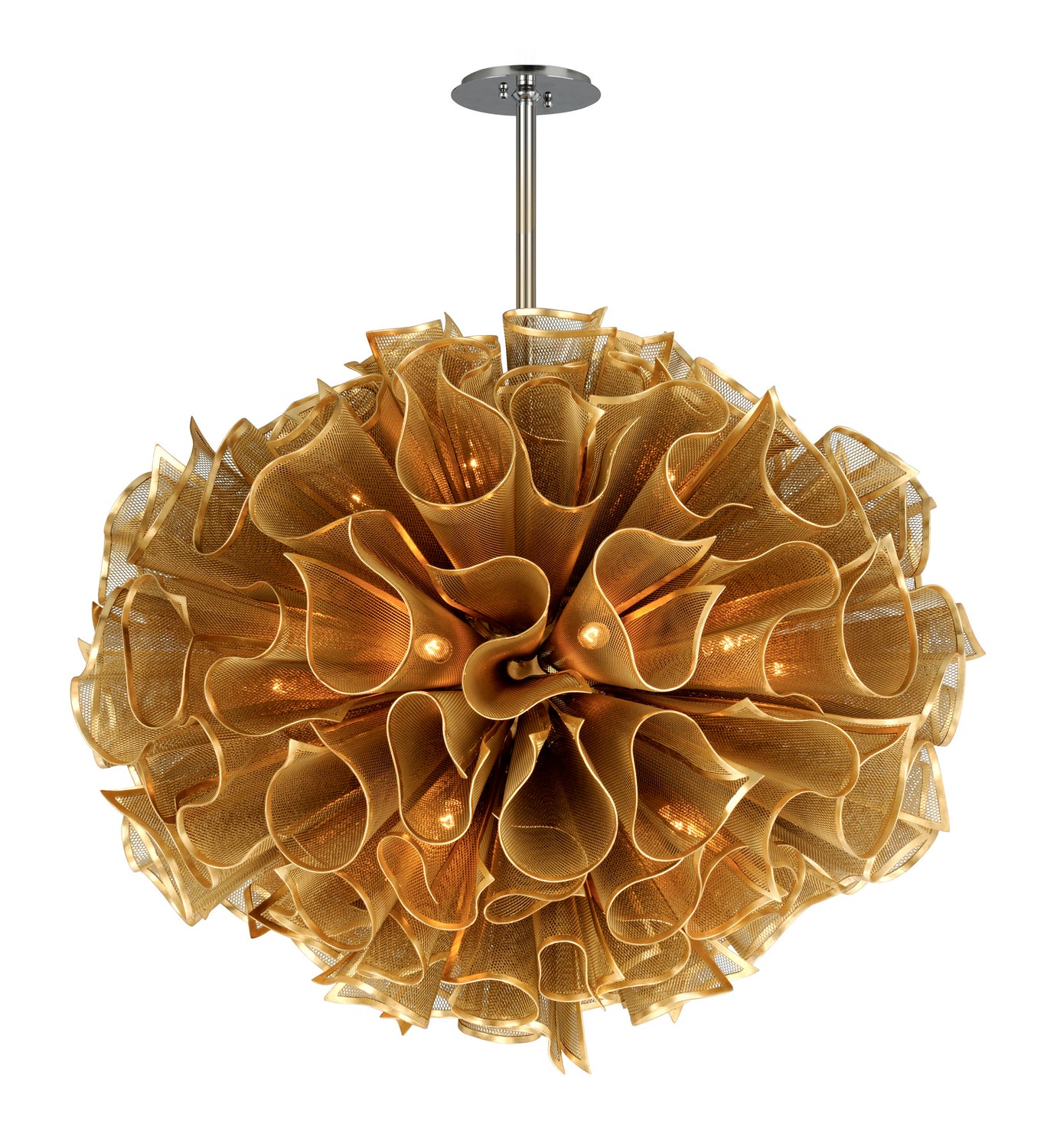 Corbett Lighting - 218-420-GL - 20 Light Chandelier - Pulse - Gold Leaf