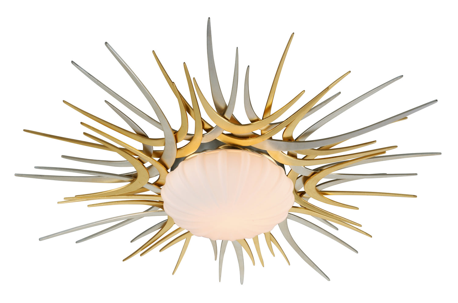 Corbett Lighting - 224-32-GL/SL - LED Flush Mount - Helios - Gold And Silver Leaf