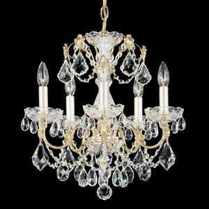 Schonbek - 1704-40 - Five Light Chandelier - Century - Silver