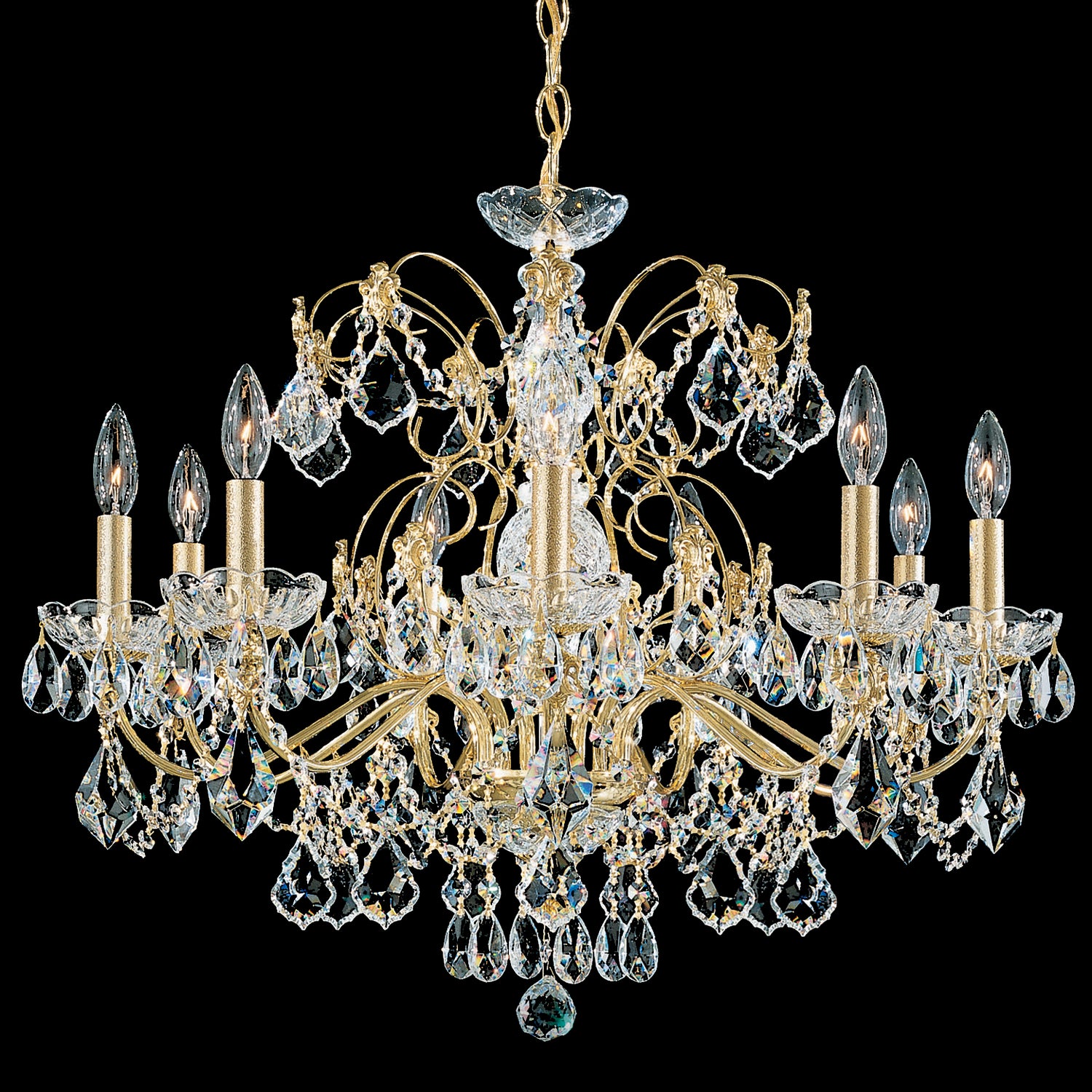 Schonbek - 1709-211 - Nine Light Chandelier - Century - Gold