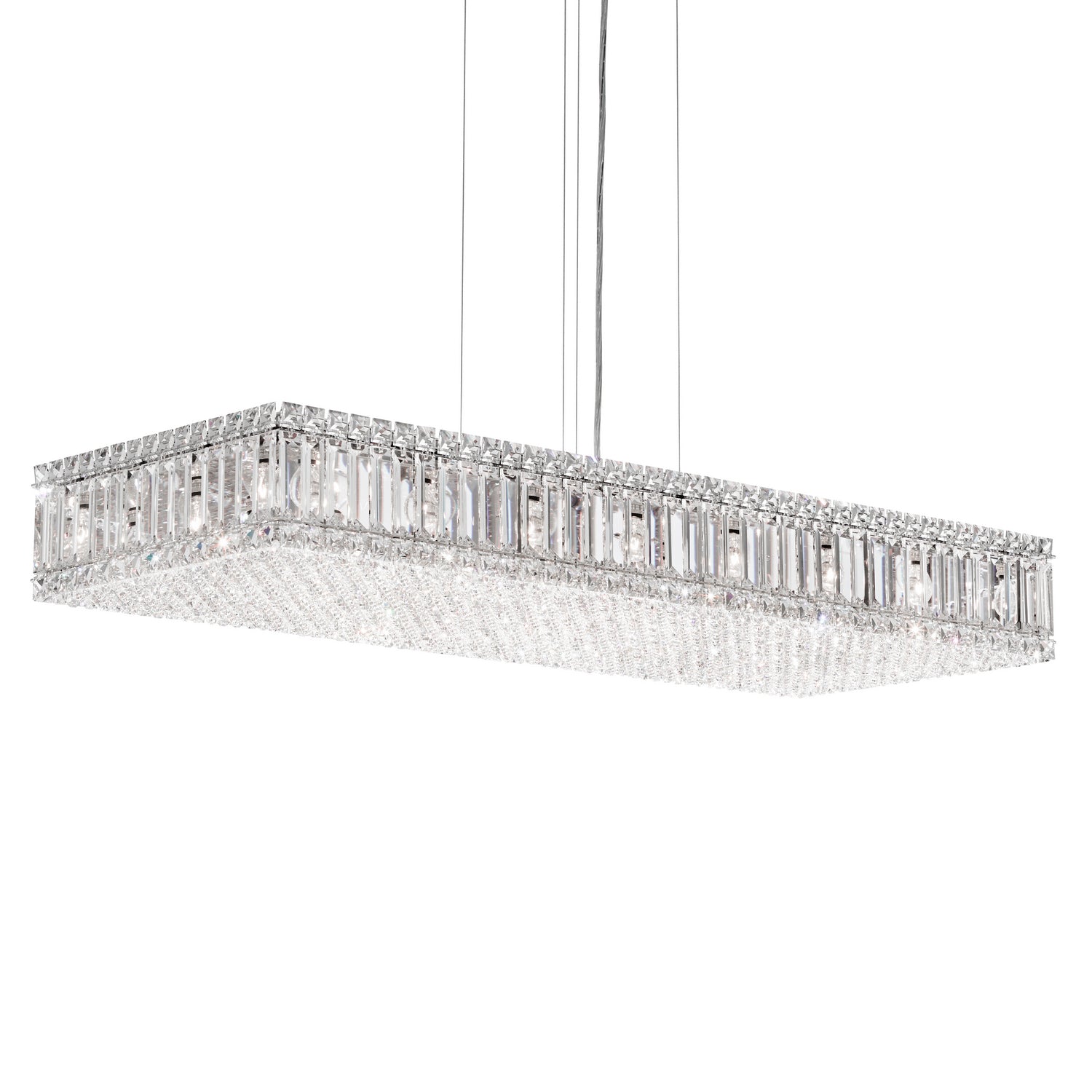 Schonbek - 2274A - 23 Light Linear Pendant - Quantum - Stainless Steel
