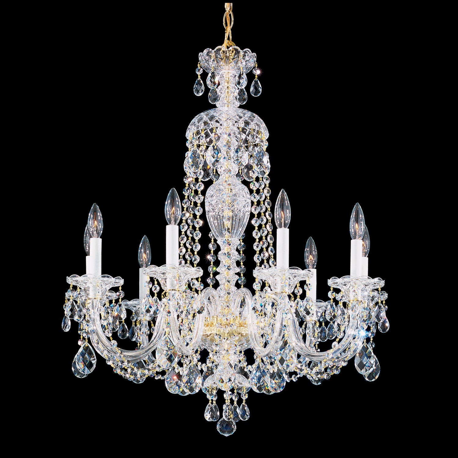 Schonbek - 2996-40H - Nine Light Chandelier - Sterling - Silver