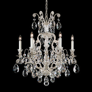 Schonbek - 3770-48 - Seven Light Chandelier - Renaissance - Antique Silver