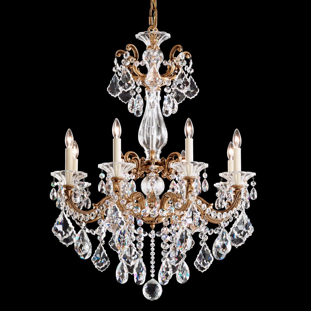 Schonbek - 5007-83S - Eight Light Chandelier - La Scala - Florentine Bronze