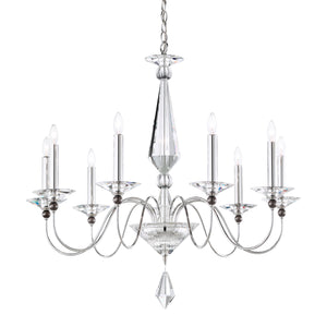 Schonbek - 9679-40CL - Nine Light Chandelier - Jasmine - Silver