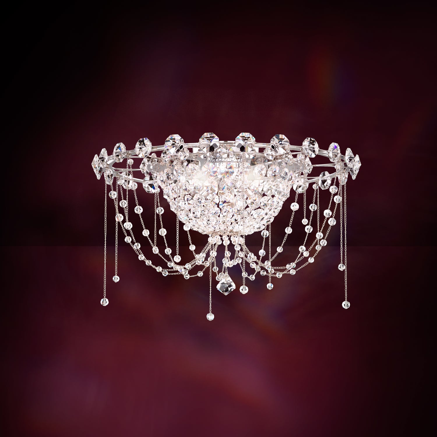 Schonbek - CM8419N-401A - Four Light Flush Mount - Chrysalita - Stainless Steel