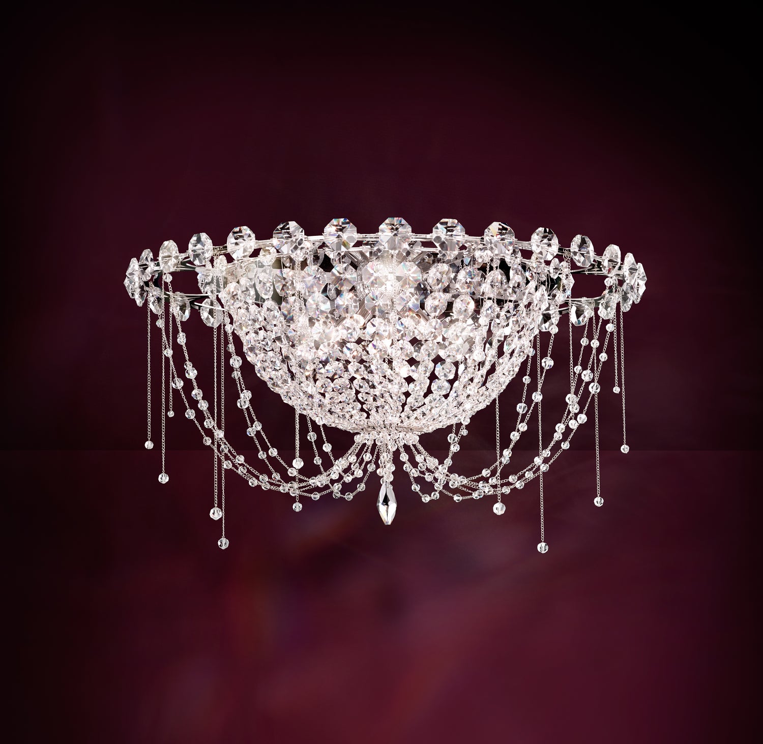 Schonbek - CM8426N-401A - Five Light Flush Mount - Chrysalita - Stainless Steel