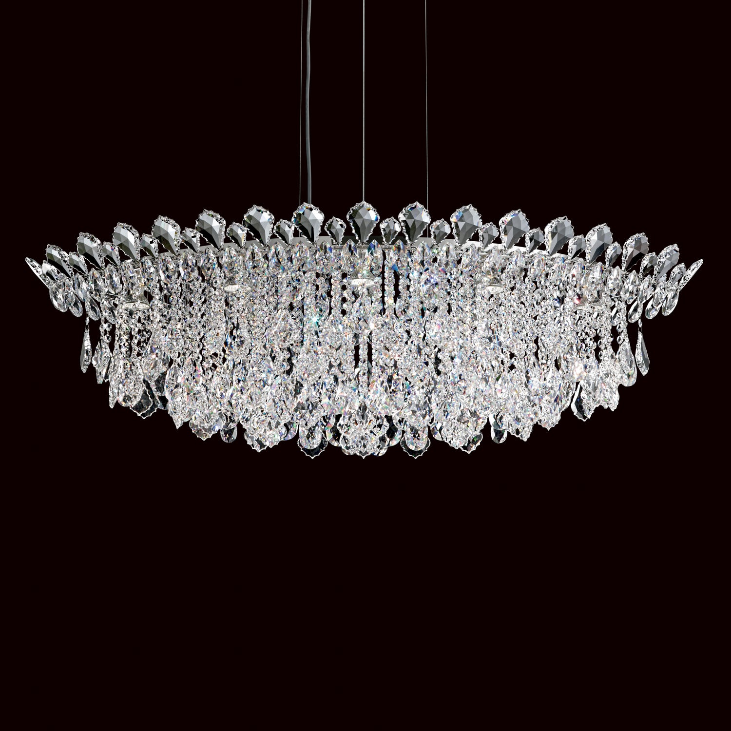 Schonbek - TR4811N-401H - Eight Light Pendant - Trilliane Strands - Stainless Steel