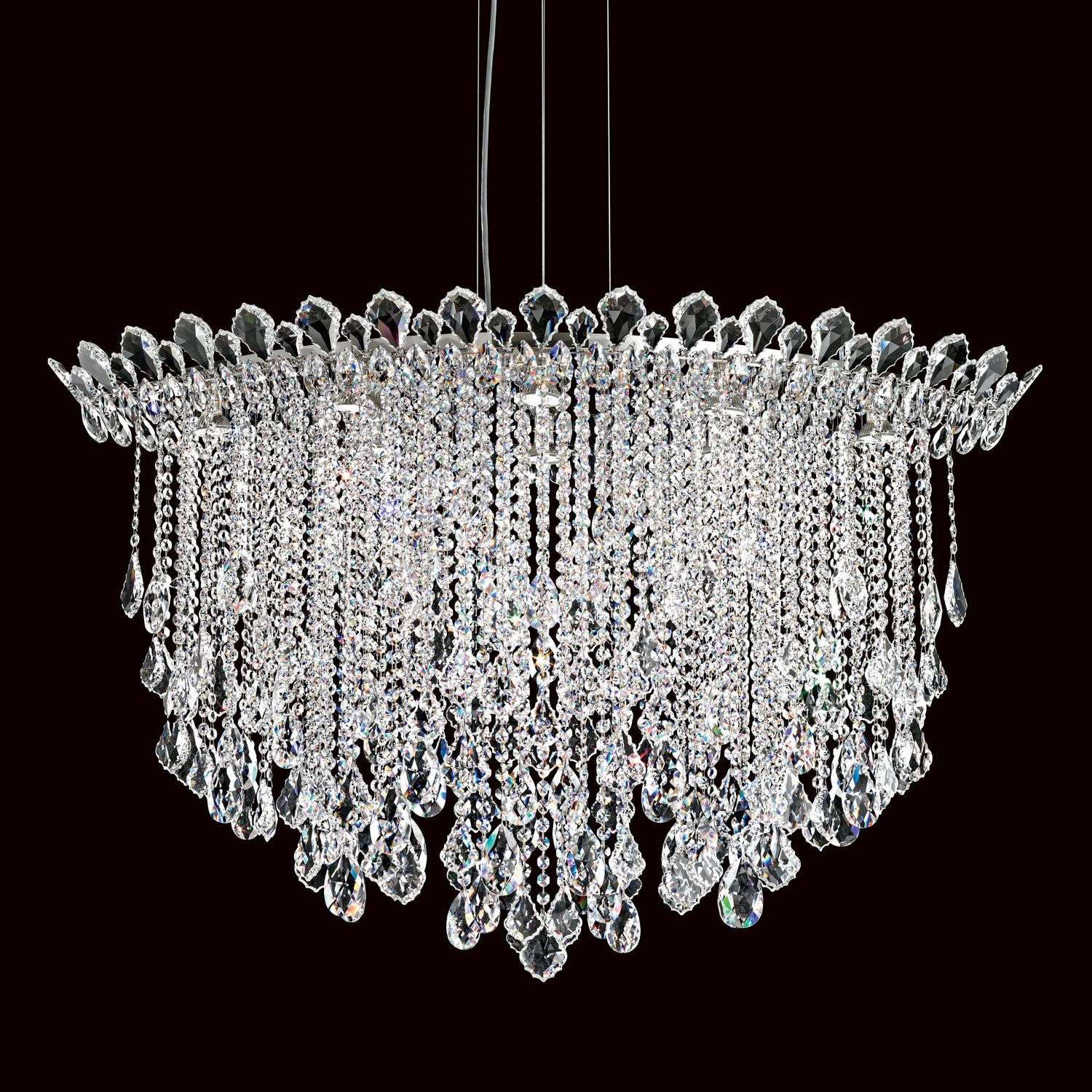 Schonbek - TR4812N-401H - Eight Light Pendant - Trilliane Strands - Stainless Steel