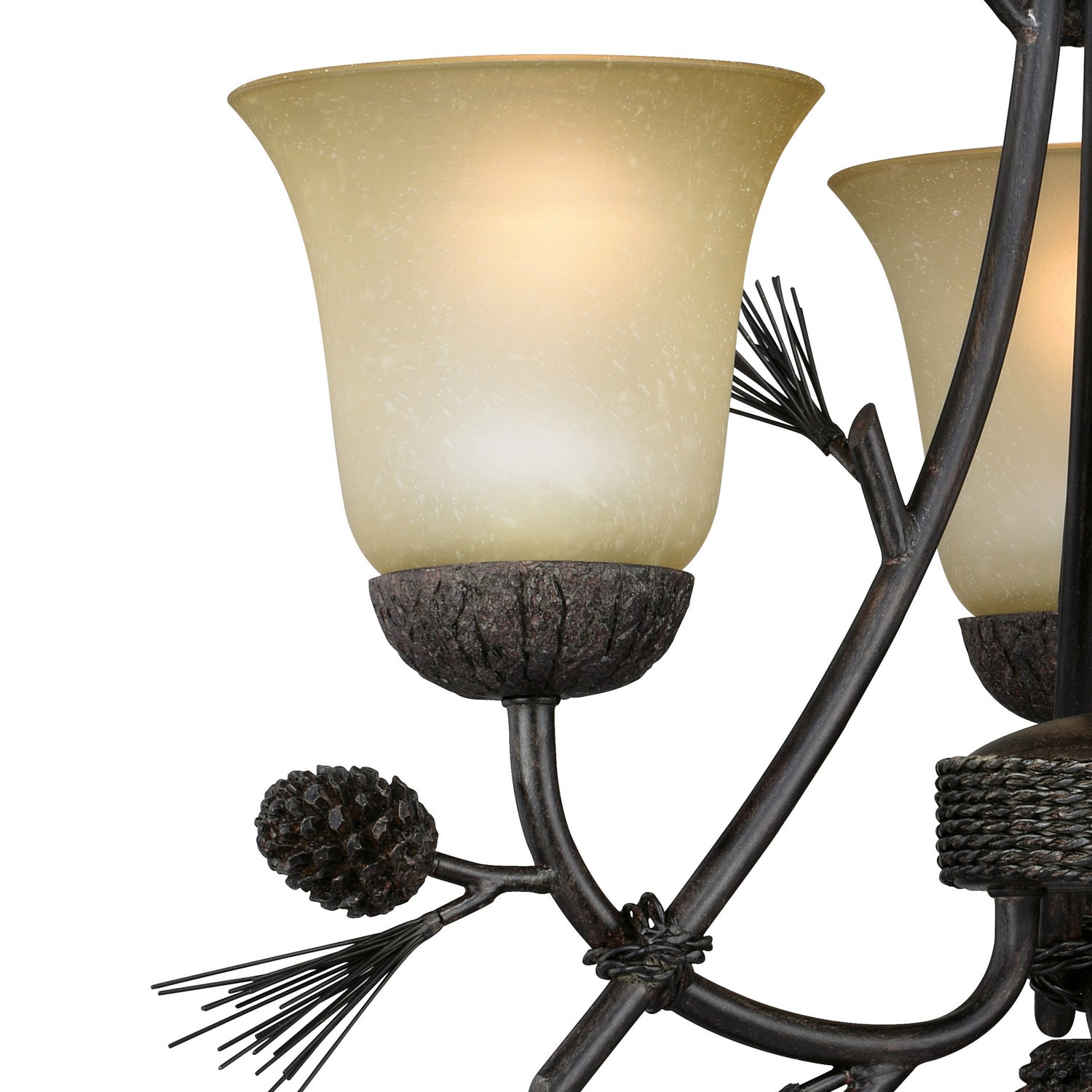 Vaxcel - H0172 - Three Light Mini Chandelier - Sierra - Black Walnut