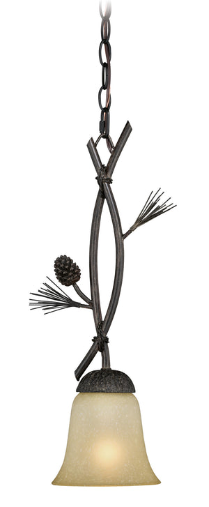 Vaxcel - P0201 - One Light Mini Pendant - Sierra - Black Walnut