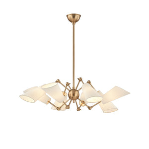 Hudson Valley - 5308-AGB - Eight Light Chandelier - Buckingham - Aged Brass