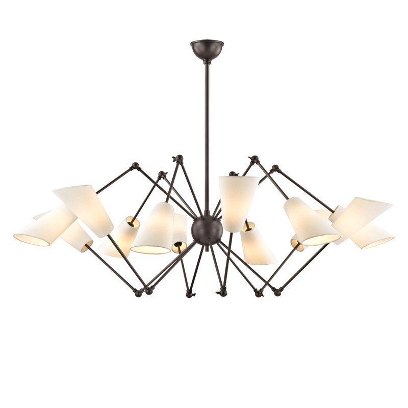 Hudson Valley - 5312-OB - 12 Light Chandelier - Buckingham - Old Bronze