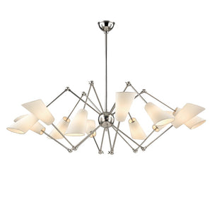 Hudson Valley - 5312-PN - 12 Light Chandelier - Buckingham - Polished Nickel